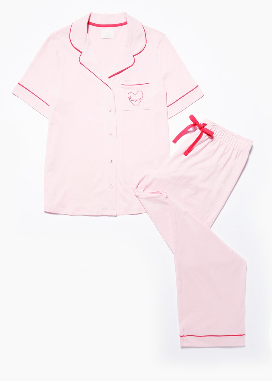 Love Embroidered Pyjama Set