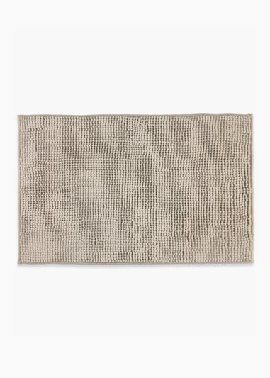 Beige Chenille Bath Mat