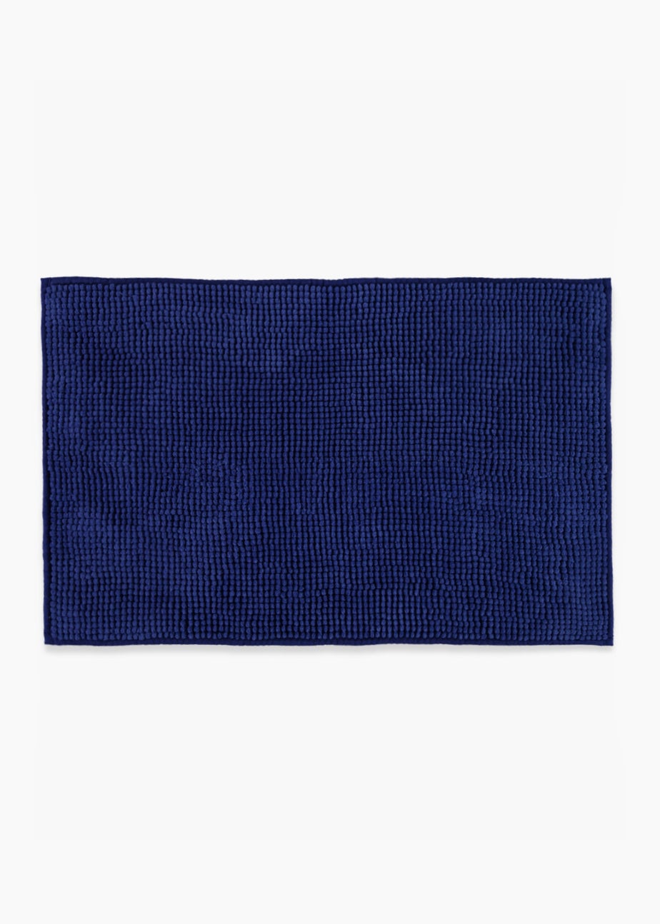 Royal Blue Chenille Bath Mat