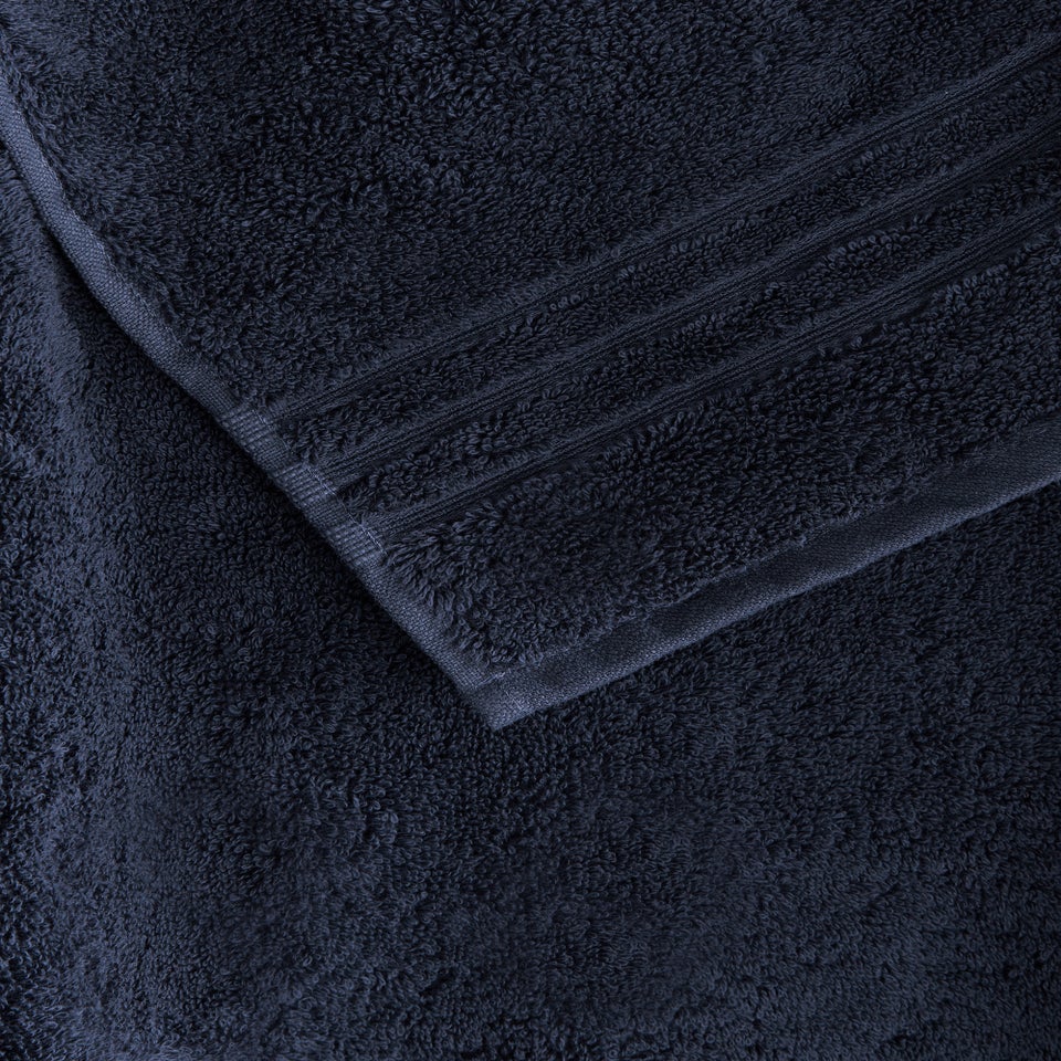 Navy 100% Egyptian Cotton Towels