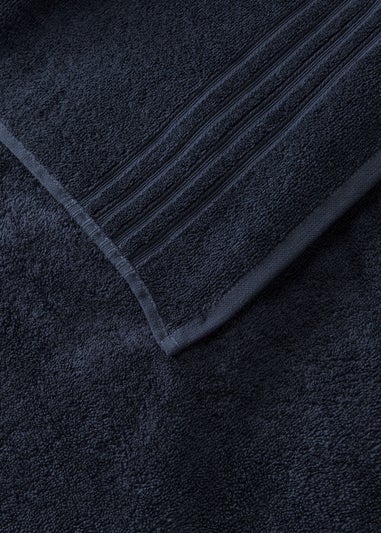 Navy 100% Egyptian Cotton XL Bath Sheet