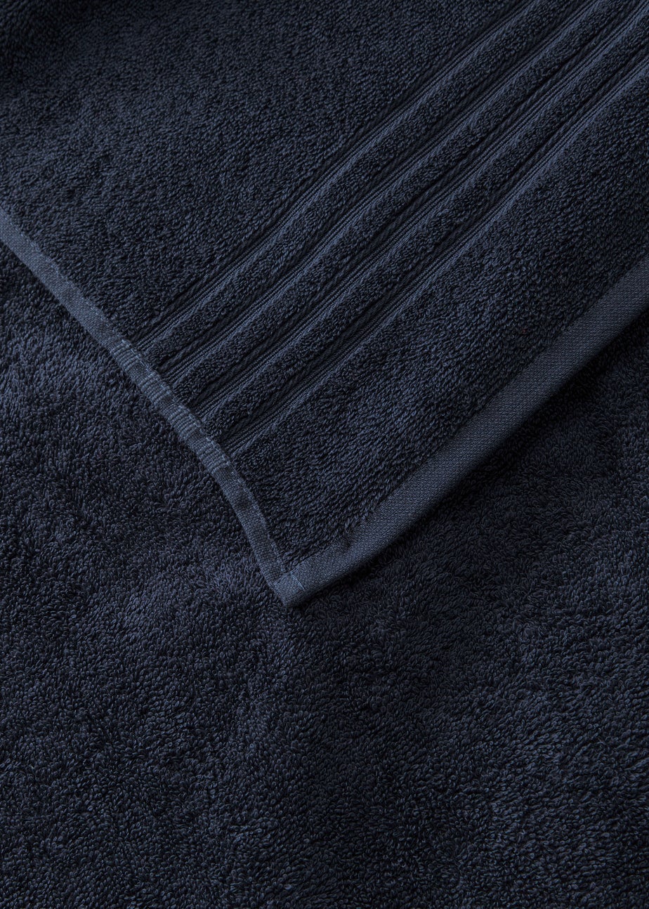 Navy 100% Egyptian Cotton XL Bath Sheet