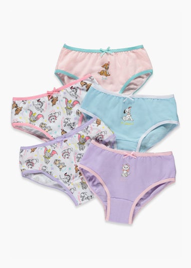 Girls 5 Pack Disney Briefs (2-11yrs)