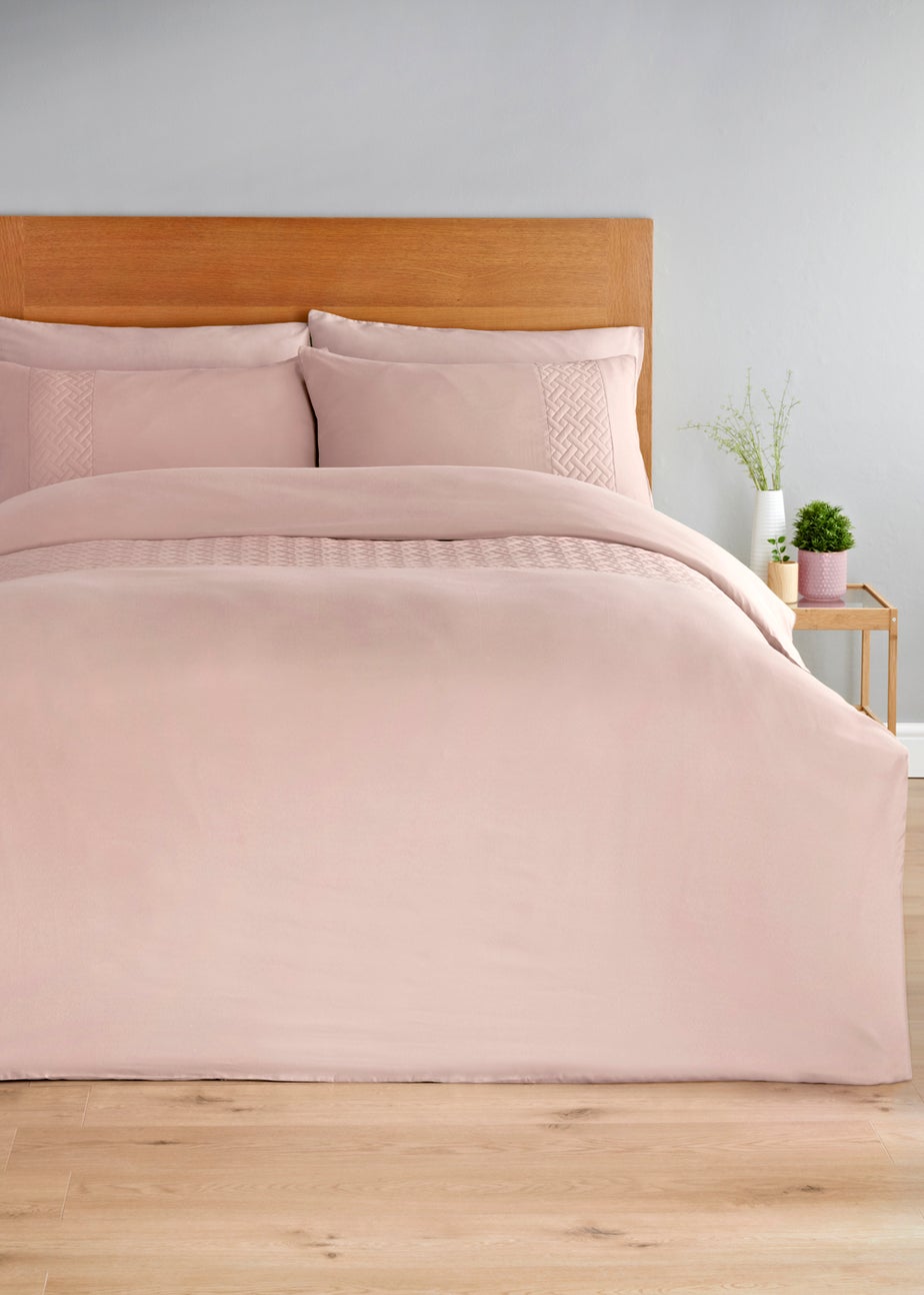 Pink Pinsonic Panel Duvet Cover