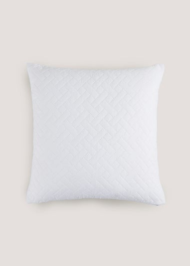 White Pinsonic Cushion (40cm x 40cm)