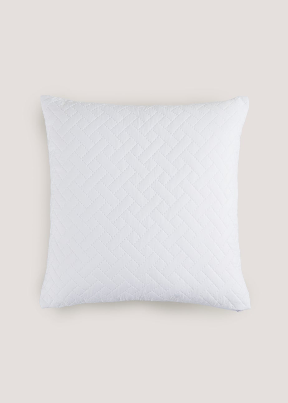 White Pinsonic Cushion (40cm x 40cm)