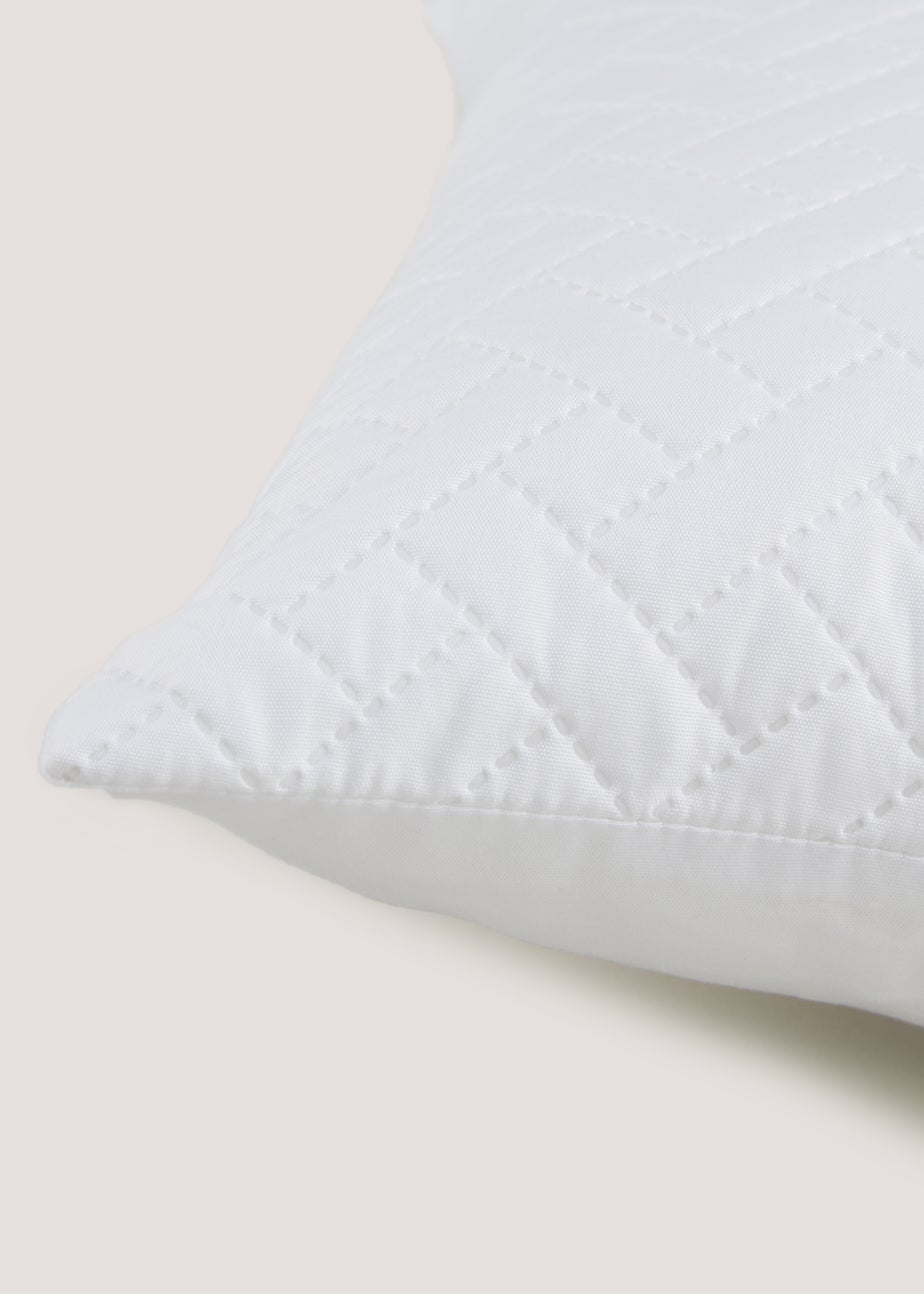 White Pinsonic Cushion (40cm x 40cm)