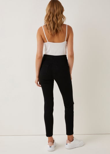 Jessie Black Ripped High Waisted Jeans