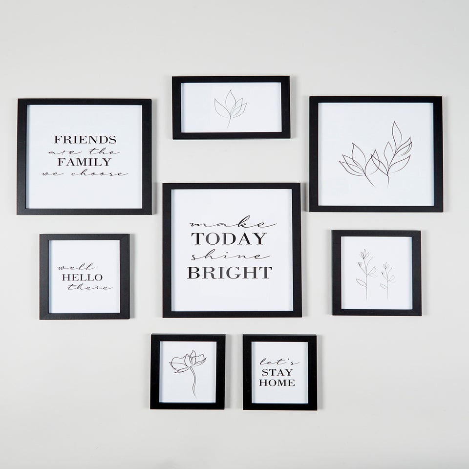 8 Pack Wall Hanging Photo Frames