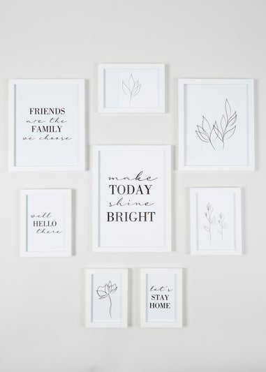 8 Pack Wall Hanging Photo Frames