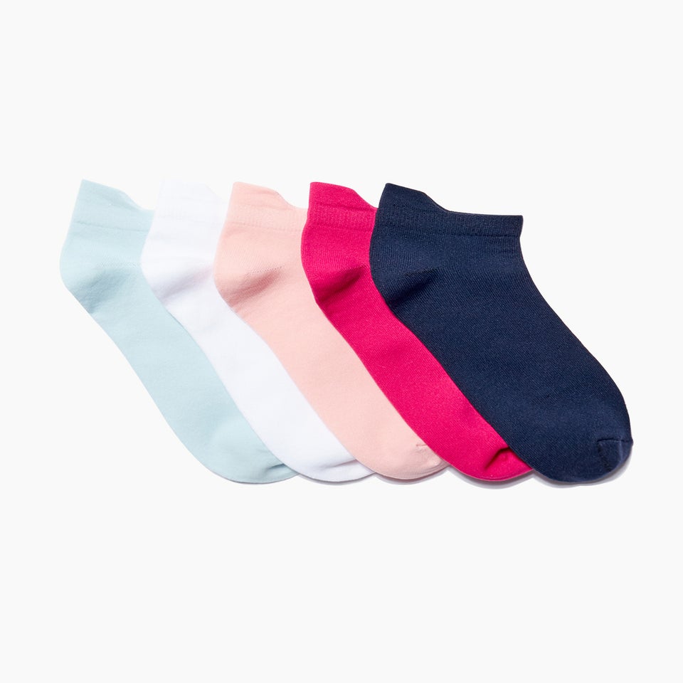 5 Pack Microfibre Trainer Socks