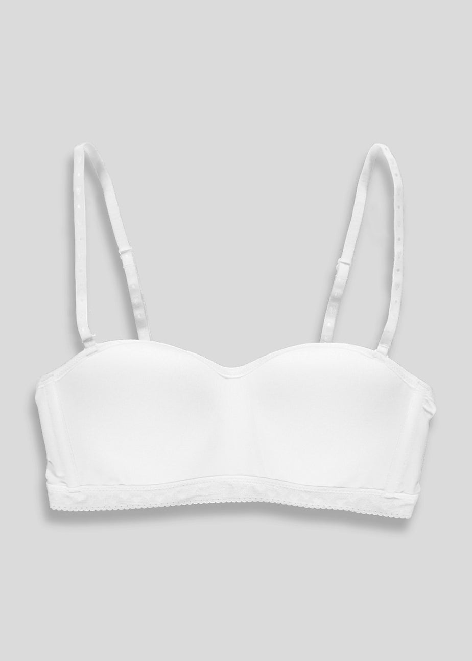 Girls White Multiway Bra (28AA-34A)