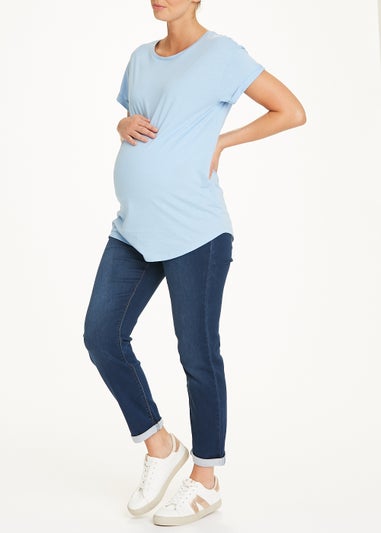 Maternity Jolie Dark Wash Under Bump Relaxed Skinny Jeans