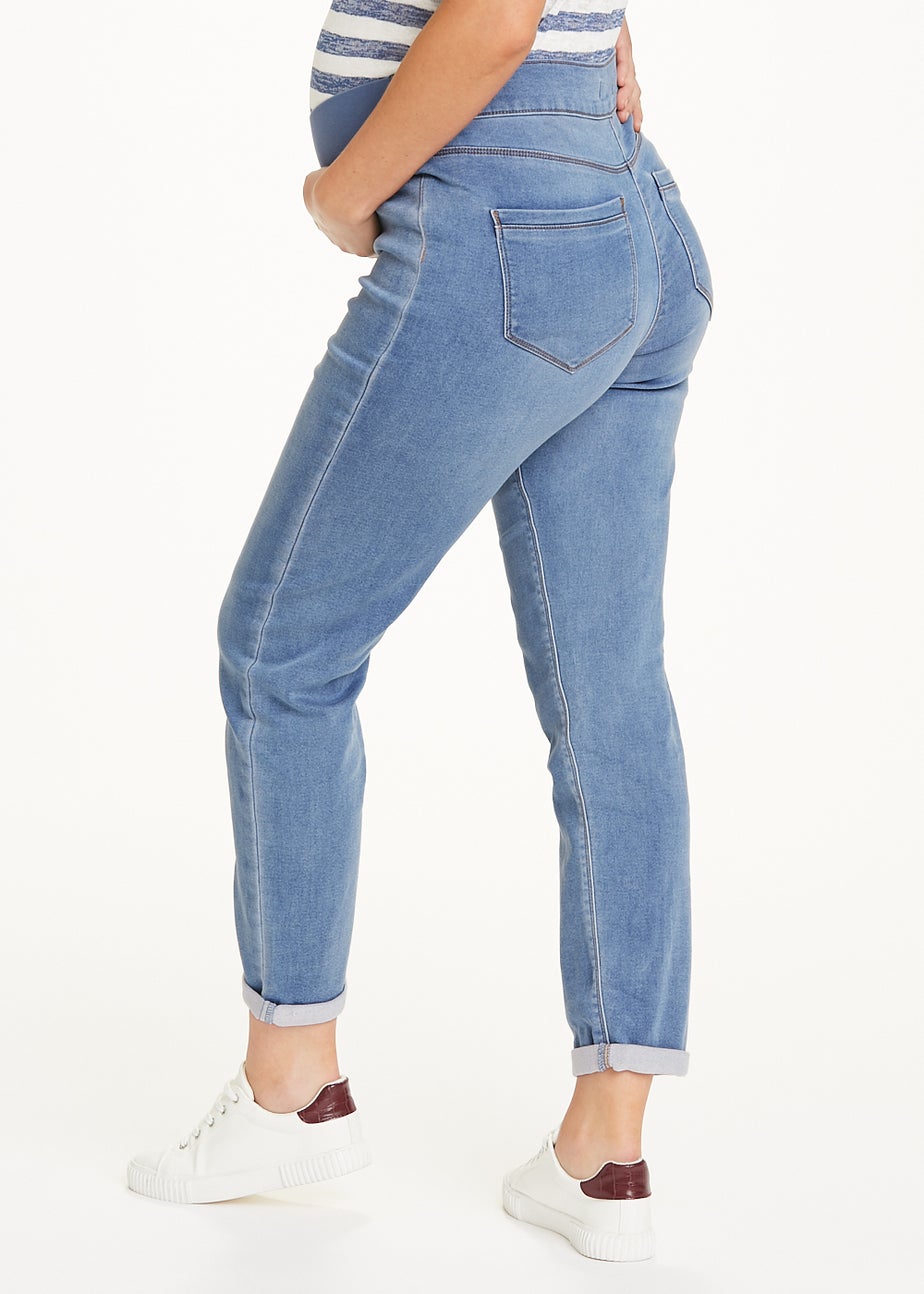 Maternity Jolie Light Wash Under Bump Relaxed Skinny Jeans