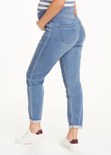 Maternity Jolie Light Wash Under Bump Relaxed Skinny Jeans