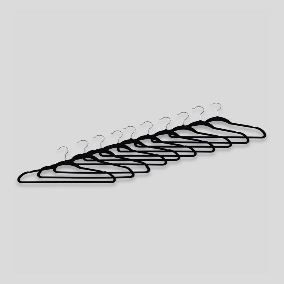 10 Pack Velour Hangers