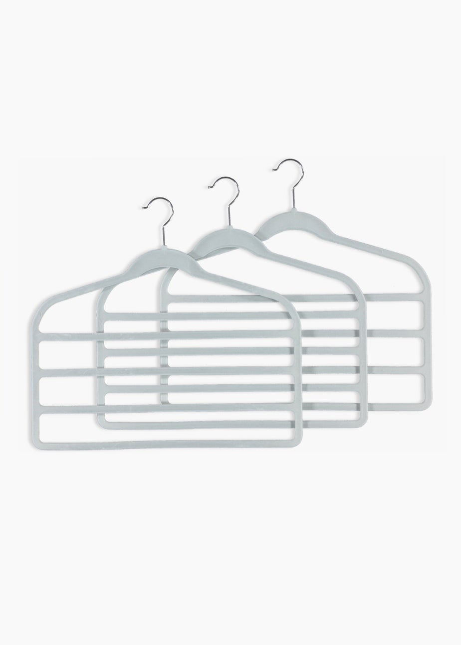 3 Pack Velour Trouser Hangers