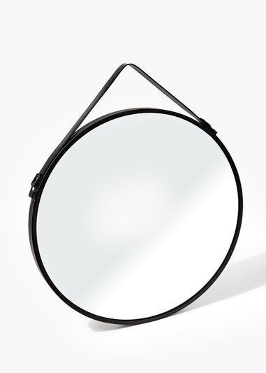 Round Hanging Metal Mirror (60cm x 60cm x 3cm)