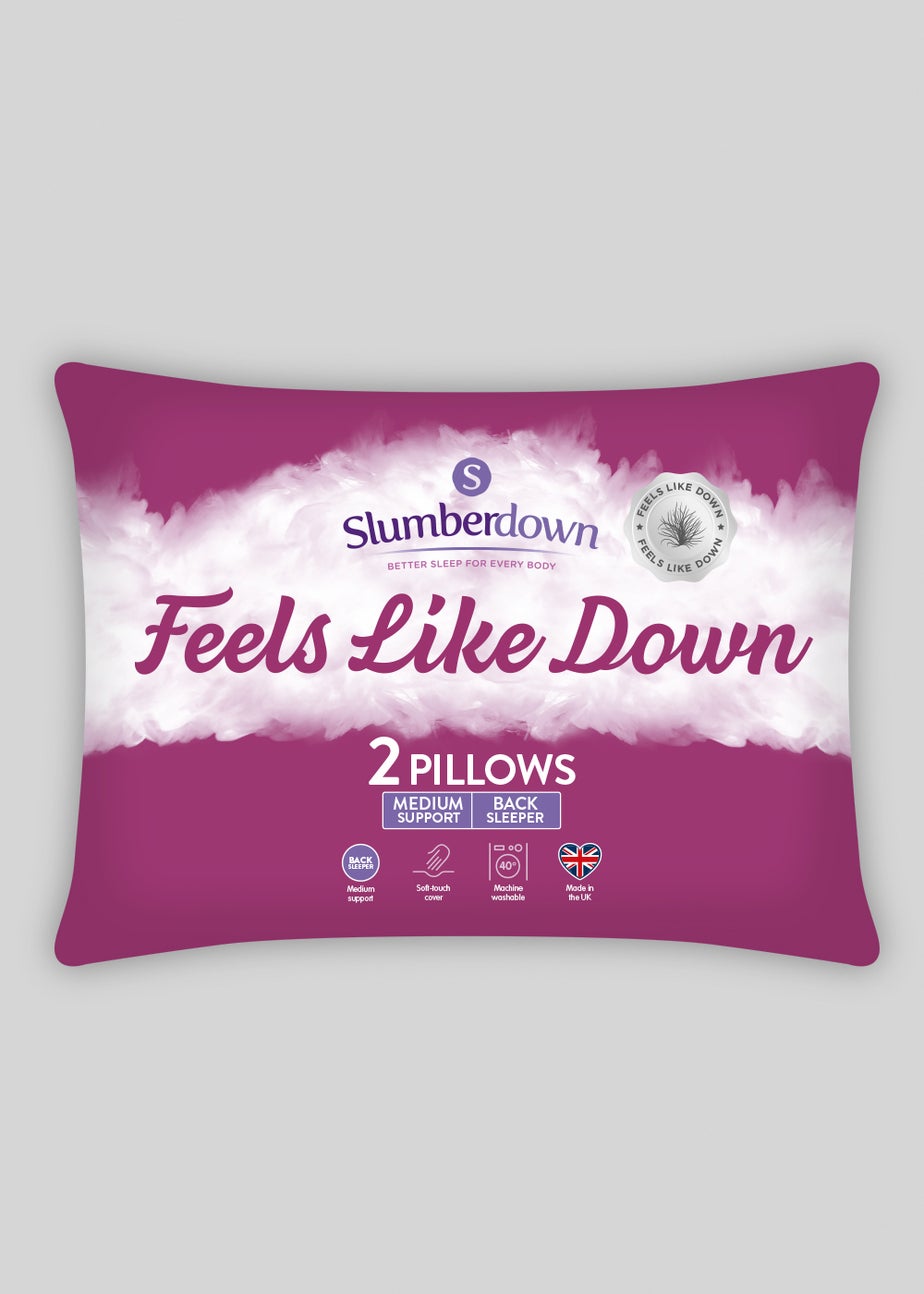 Slumberdown Feels Like Down Pillow Pair