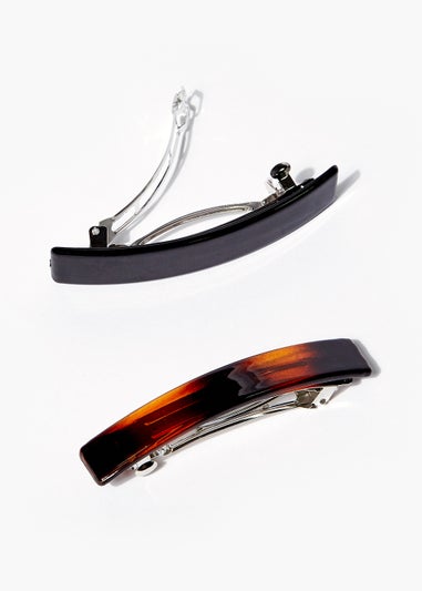 2 Pack Barrette Hair Clips
