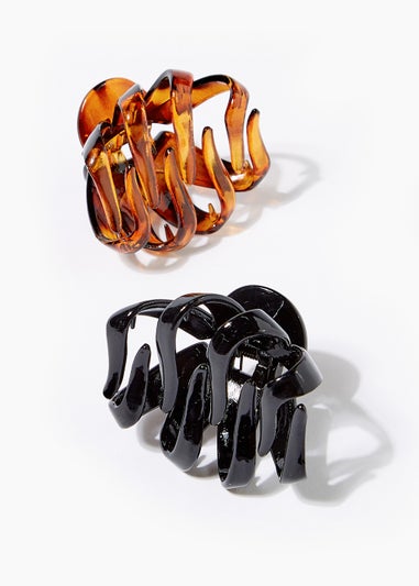 2 Pack Flat Hair Clips