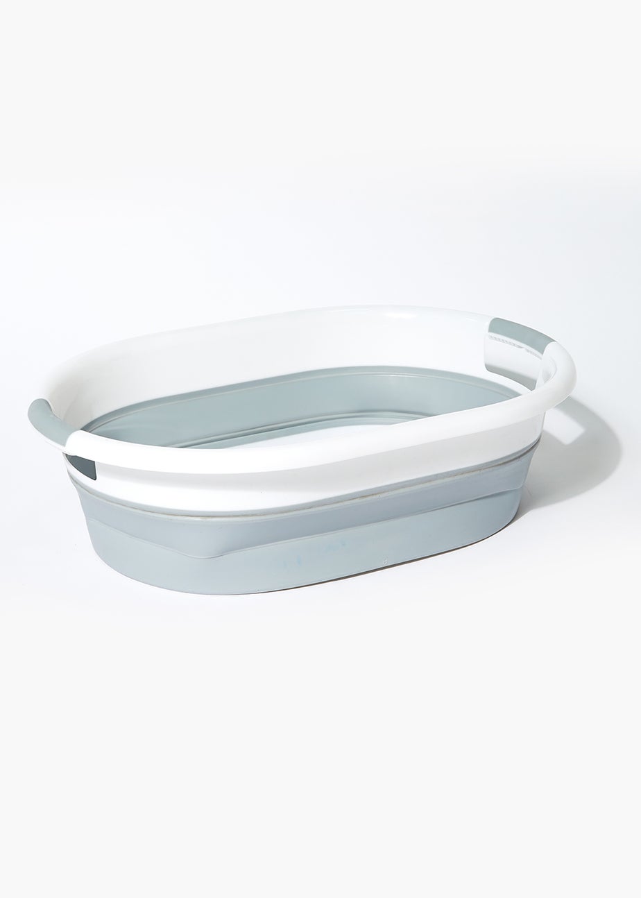 Beldray Oval Collapsible Laundry Basket (60cm x 44cm x 8.5cm)