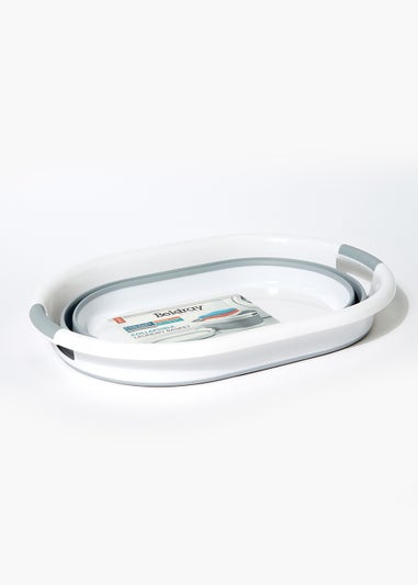 Beldray Oval Collapsible Laundry Basket (60cm x 44cm x 8.5cm)