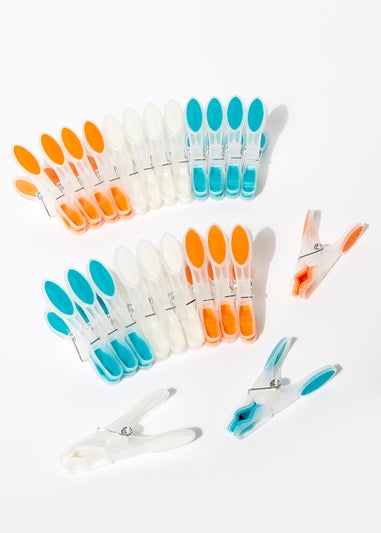 24 Pack Beldray Soft Grip Pegs