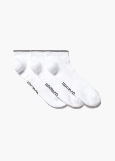 3 Pack Wilson White Sports Trainer Socks