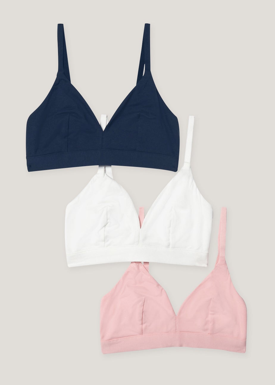 3 Pack Non Wired Bralettes