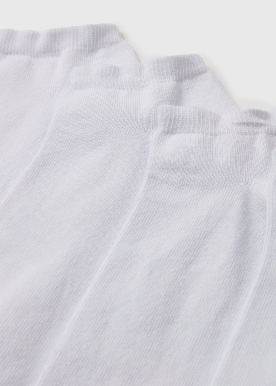 5 Pack White Trainer Socks