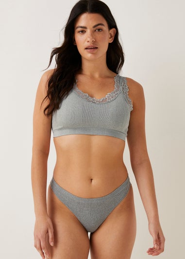 3 Pack Seam Free Ribbed Brazilian Knickers