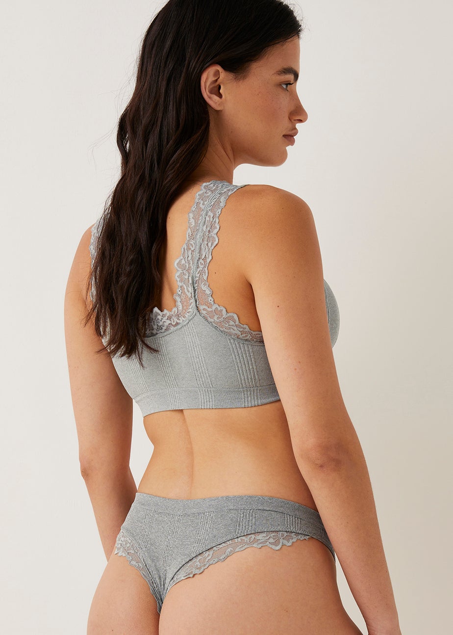 3 Pack Seam Free Ribbed Brazilian Knickers