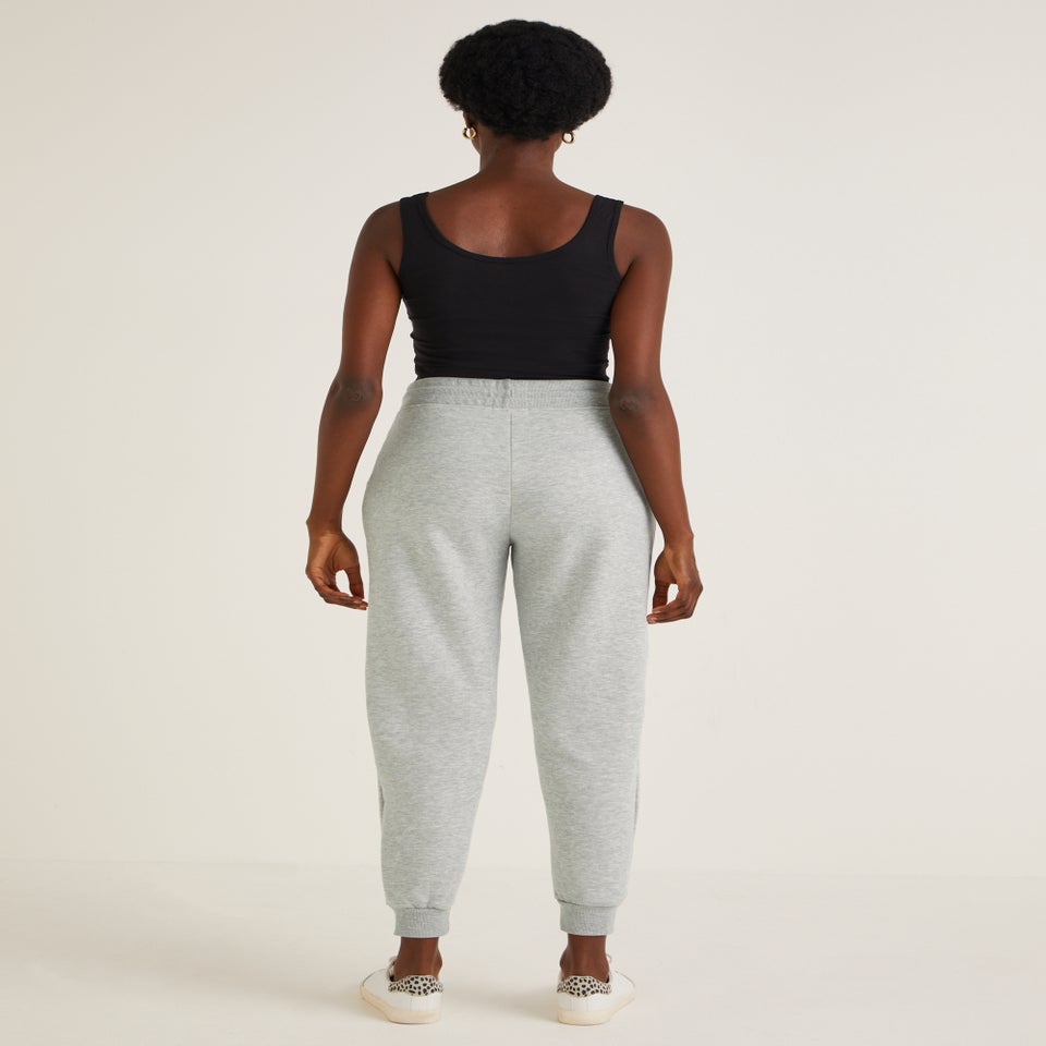 Grey Tapered Jogging Bottoms