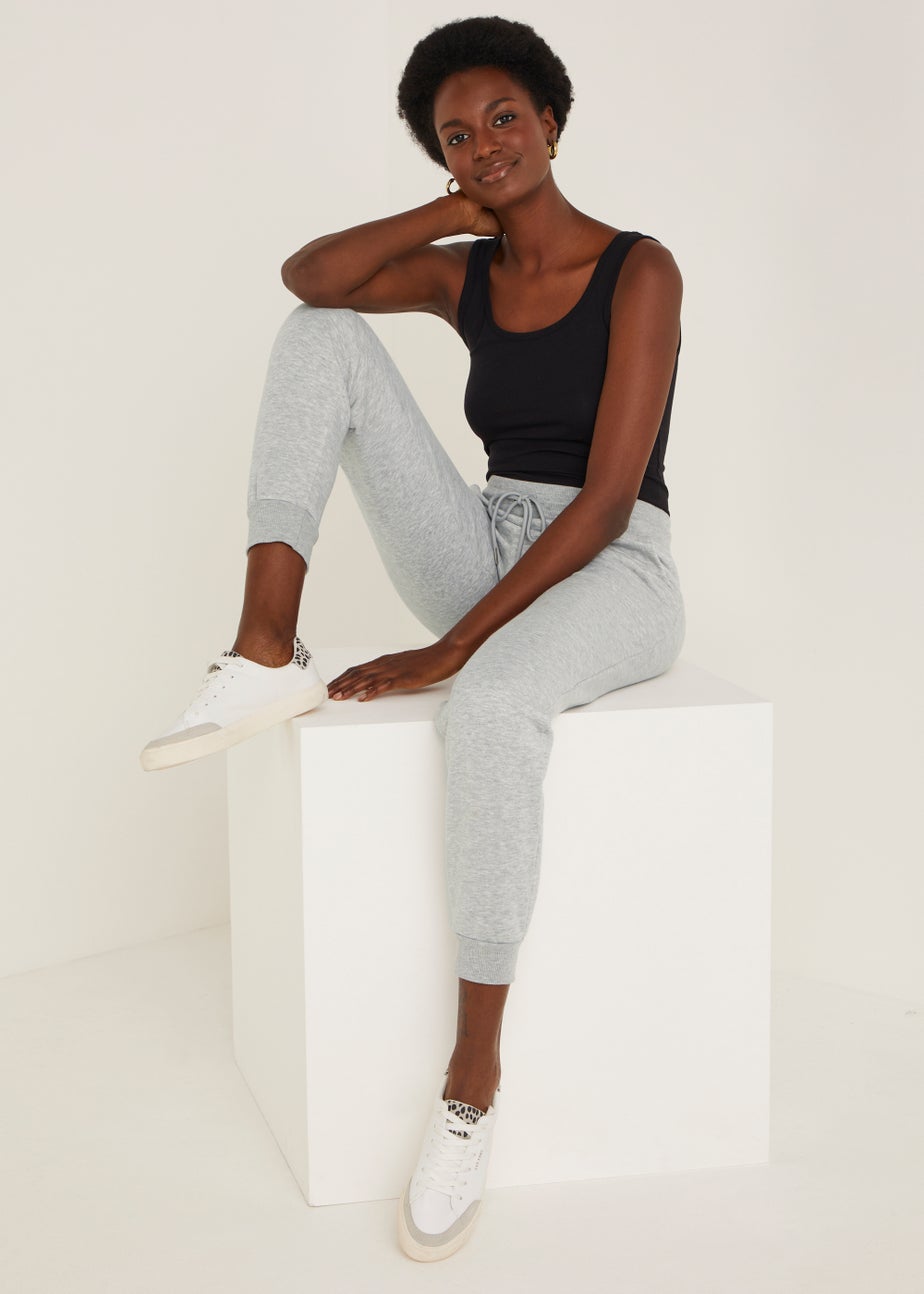 Grey Tapered Jogging Bottoms