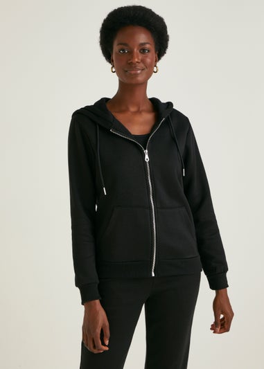 Black Zip Up Hoodie