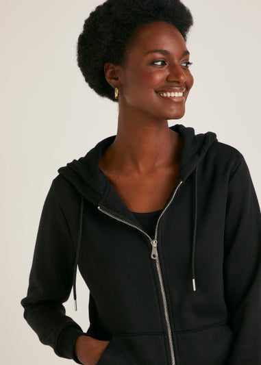 Black Zip Up Hoodie