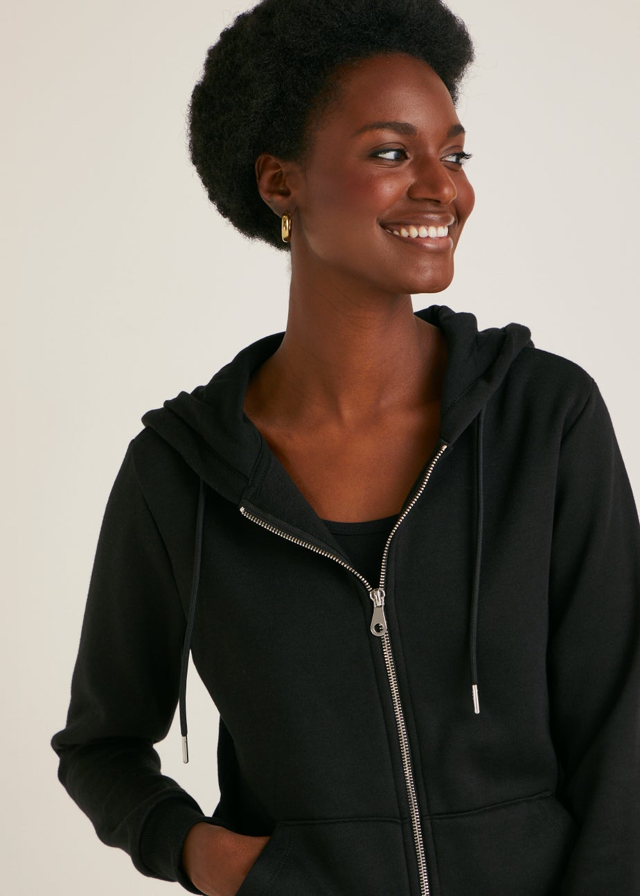 Black Zip Up Hoodie