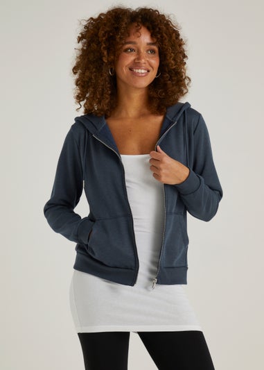 Navy Zip Up Hoodie