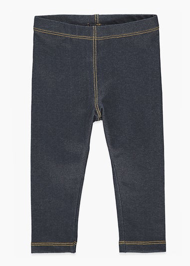 Girls Dark Wash Denim Leggings (9mths-6yrs)