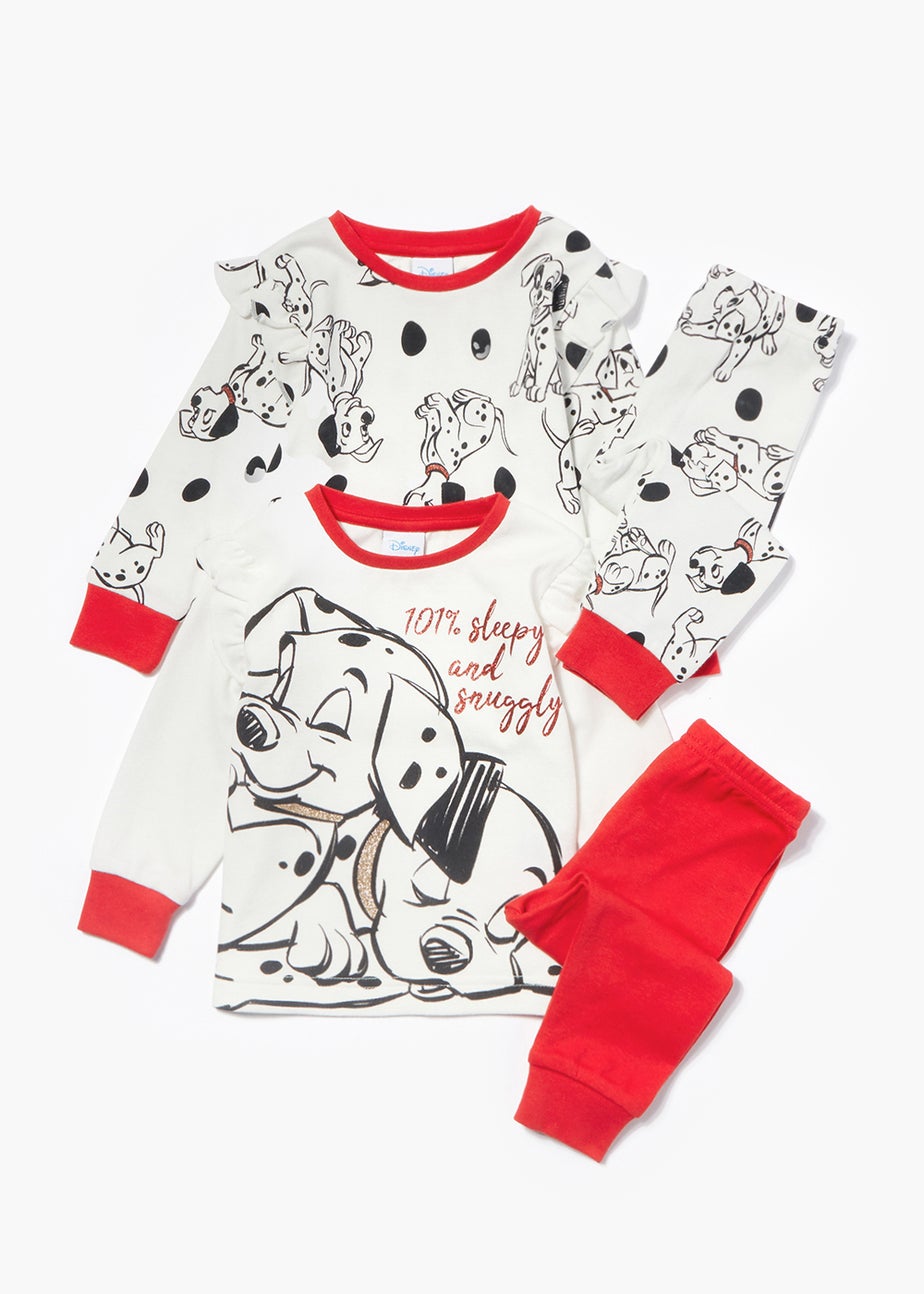 Kids 2 Pack Disney 101 Dalmatians Pyjama Sets (6mths-6yrs)