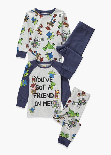 Unisex 2 Pack Disney Toy Story Pyjama Sets (12mths-6yrs)