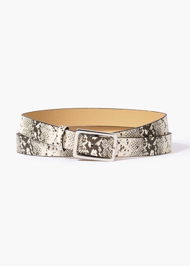 Faux Snake Skin Belt