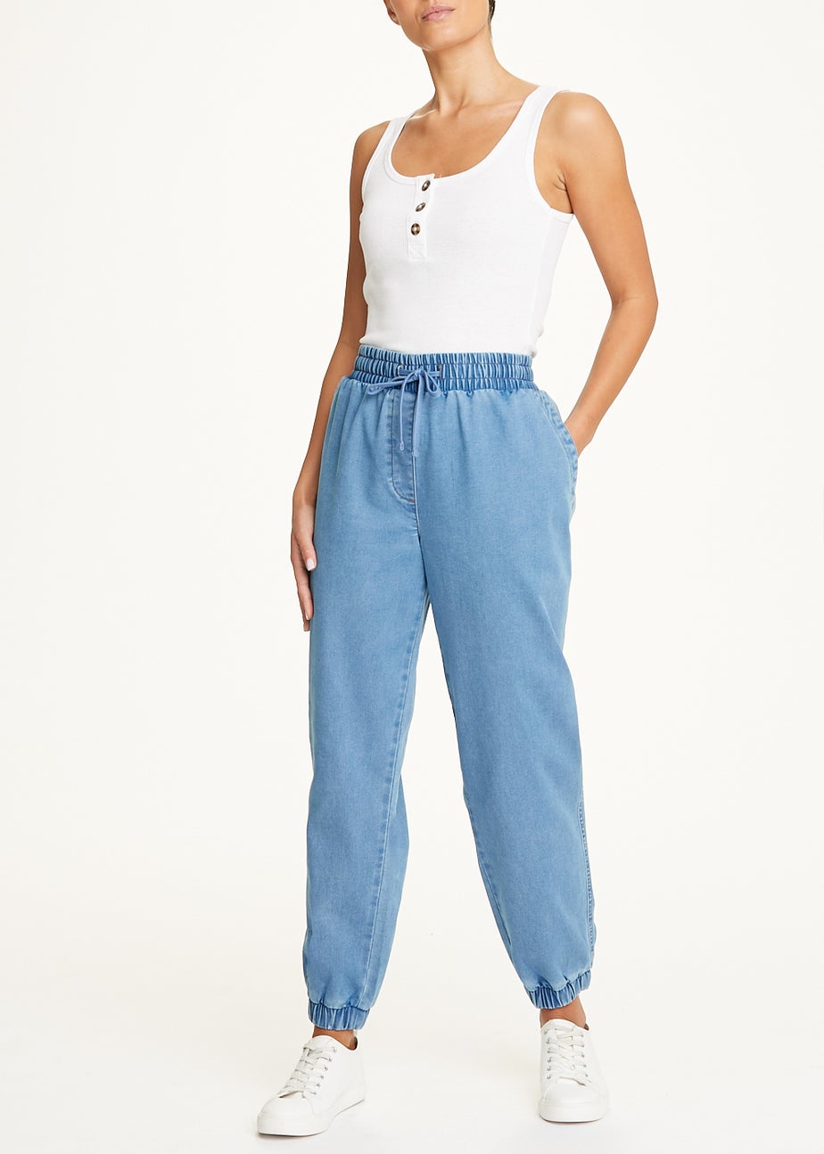 Light Wash Denim Joggers