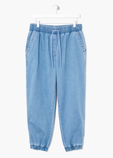 Light Wash Denim Joggers