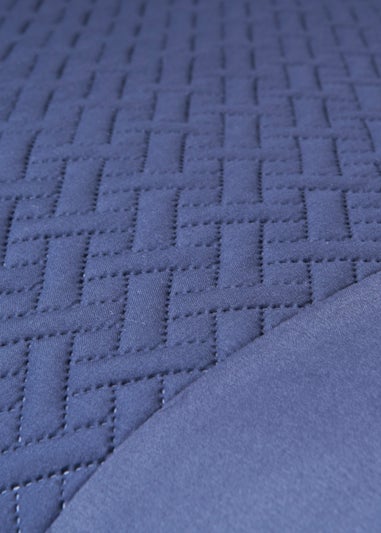 Navy Pinsonic Panel Duvet Cover