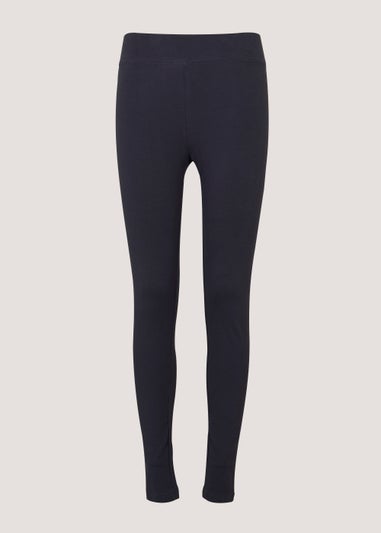 Navy Cotton Leggings