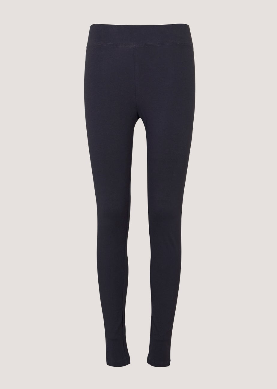 Navy Cotton Leggings