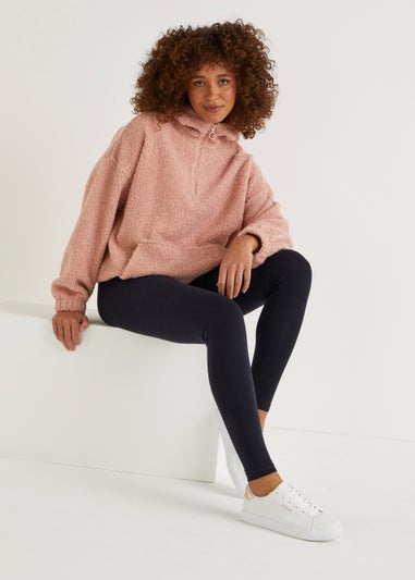 Navy Cotton Leggings