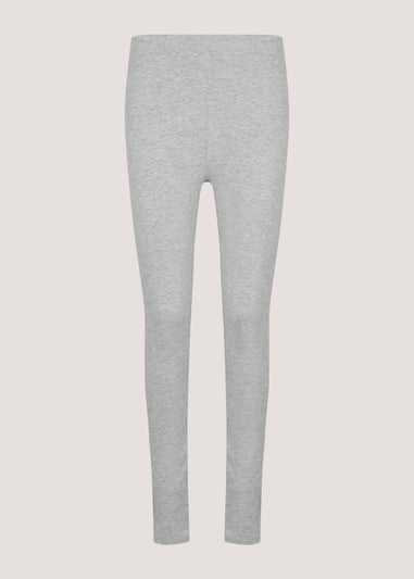 Grey Cotton Leggings
